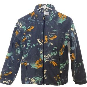 Columbia Girls Size L 14/16 Benton II Fleece Nocturnal Daisy Print 155